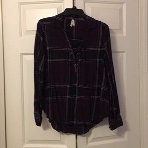 Lace Up Flannel